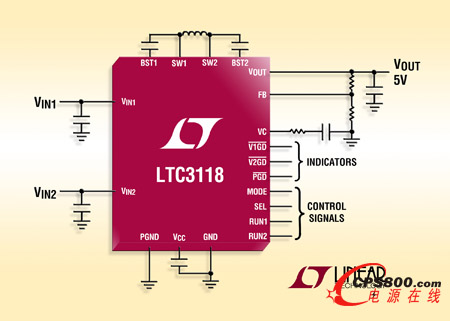 ˫͵Դͨ·Ƶ 18V2A ͬѹ-ѹ DC/DC ת