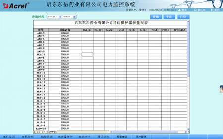 Acrel-2000电力监控系统在启东东岳药业有限公司的应用