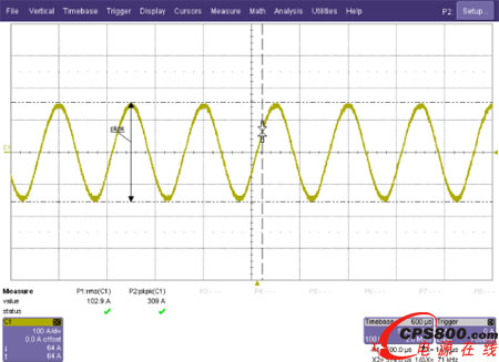 电机相电流波形